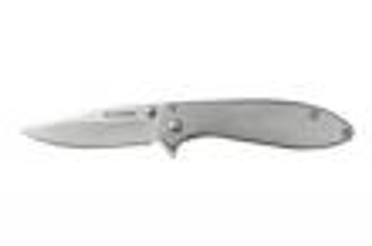 Sarge Knives Hawk Swift Assist Folder Knife 3-1/8" Clip Point Blade Chrome