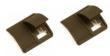  Weaver Short Locking Rail Panel Short - 1.6" Short 2 pk - Dark Earth 