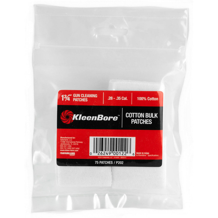 Kleen-Bore Kleen Bore Cotton Patch 28-35 Cal 75pk 
