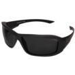 Edge Eyewear Edge Hamel Thin Temple Shooting Glasses Matte Frame Polarized Smoke Vapor Shield Lenses 
