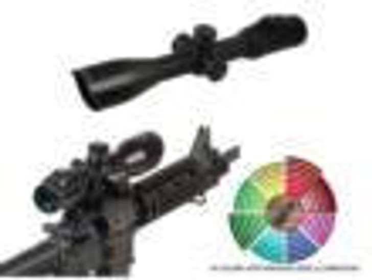 Leapers Inc. Leapers UTG AccuShot SWAT IE Rifle Scope - 3-12x44mm AO 36-Color Mil-Dot Reticle 34-8.4' FOV 3.3-2.8" ER Matte 