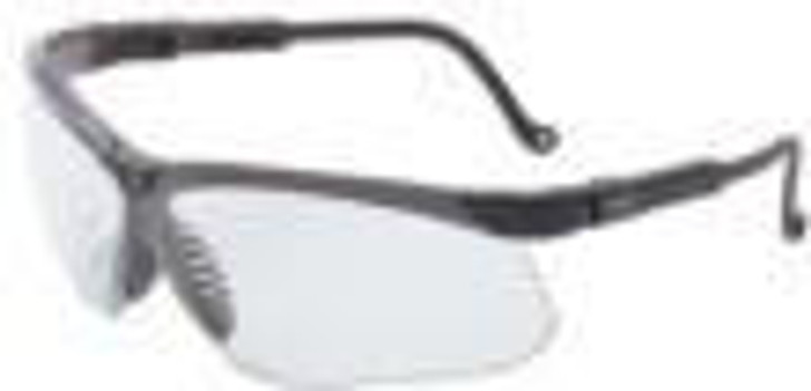 Honeywell Safety Products USA Howard Leight Uvex Genesis Shooting Glasses Black with Clear Lens 