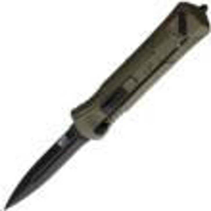 Battenfeld Knives Smith & Wesson M&P OTF Knife 3-1/2" Dagger Blade Black with OD Green 