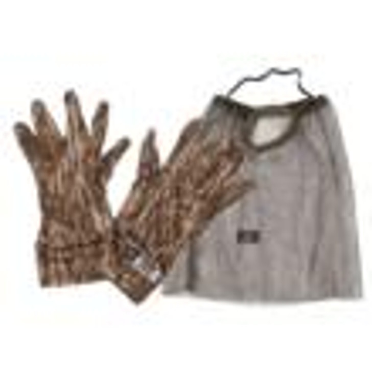 Rock Ridge Outdoors The Grind Face Mask and Glove Combo Mossy Oak Bottomland 