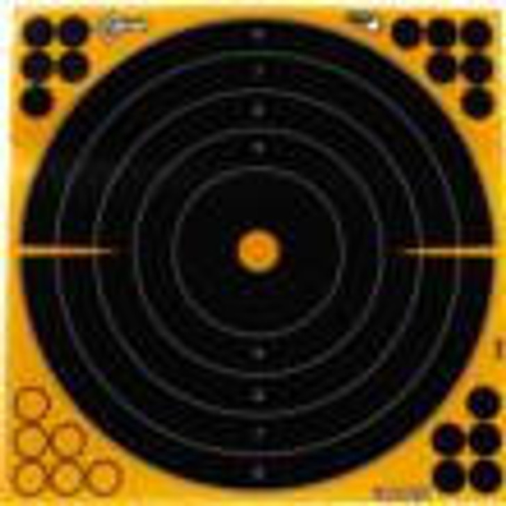 The Allen Company Inc. Allen EZ Aim Adhesive Splash Bullseye Target 12" Black and Yellow 25 Pack 