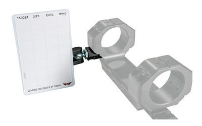 Warne Scope Mounts Warne Sl Prec Mnt Data Card Hldr Blk 