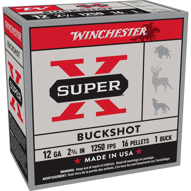 Winchester Ammunition Win Superx 12ga 2.75 Buckshot 25/250 
