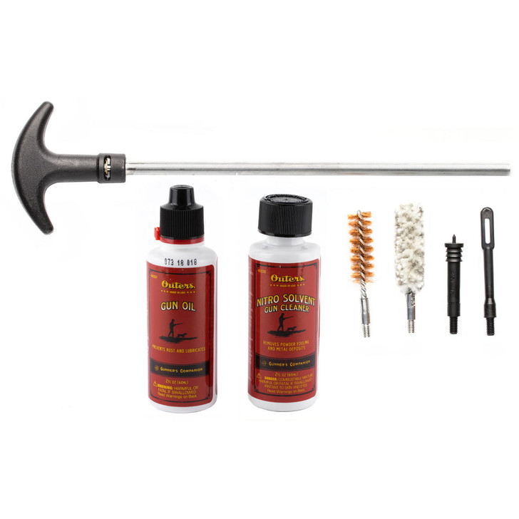  Outers 40-45cal Pistol Cleaning Kit Clam 