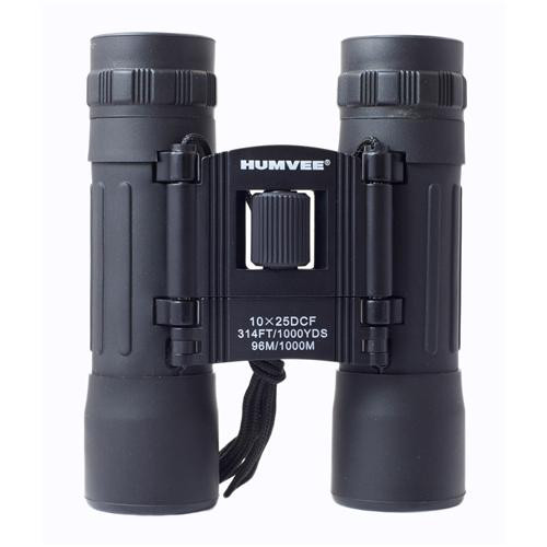  Humvee Compact Binocular - 10x25 - Black 