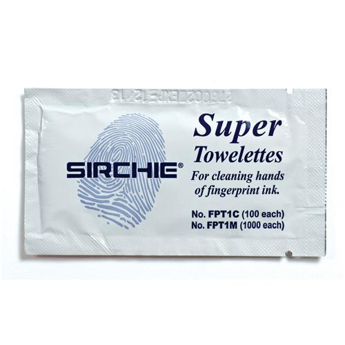 Sirchie Search Super Cleaner Towelettes 