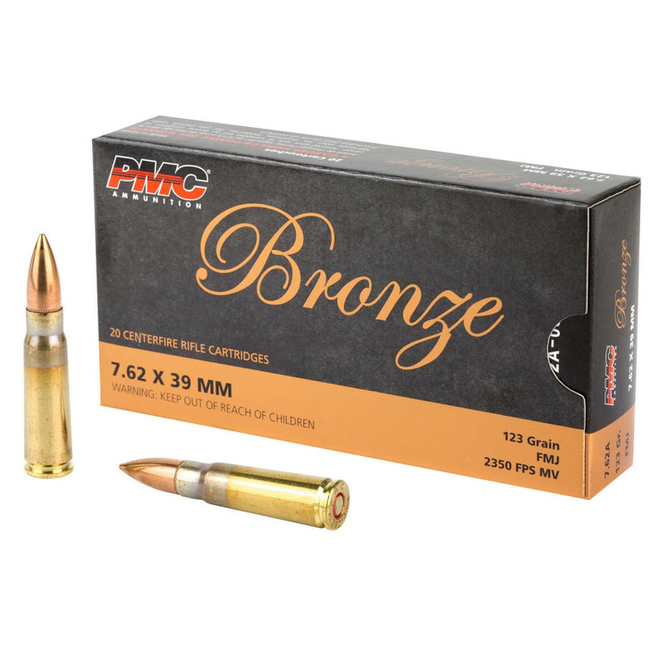  PMC Bronze 7.62x39 123gr FMJ 500 Rounds 