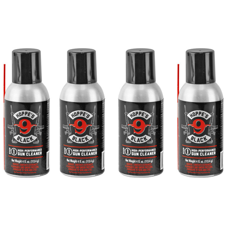 Hoppes Black Gun Cleaner 4oz 4pk