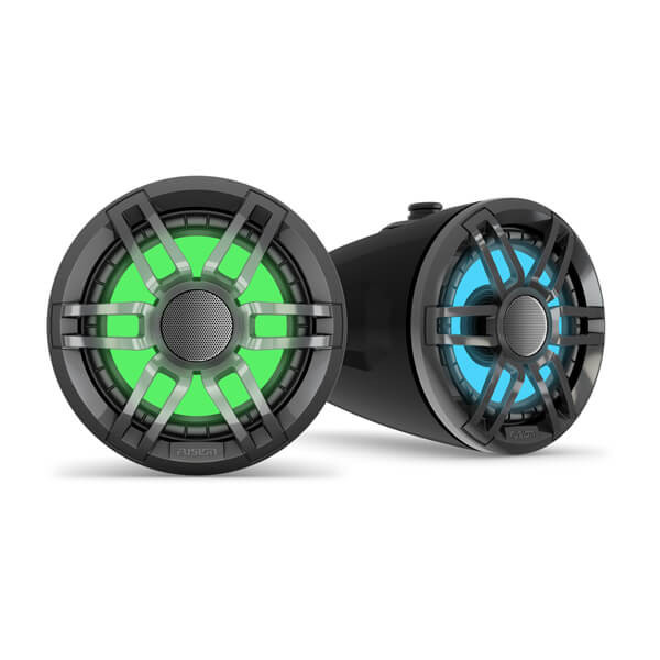 Fusion XS-FLT652SPB 6.5" Towe Speaker Black With RGB Lighting