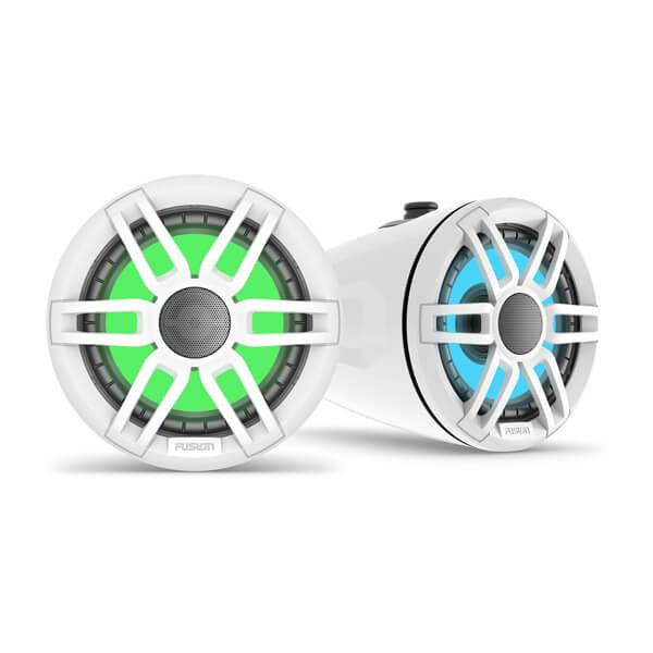 Fusion Electronics Fusion XS-FLT652SPW 6.5" TOWER Speaker White With RGB Lighting 