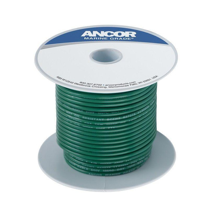  Ancor #10 Green 25' Spool Tinned Copper 