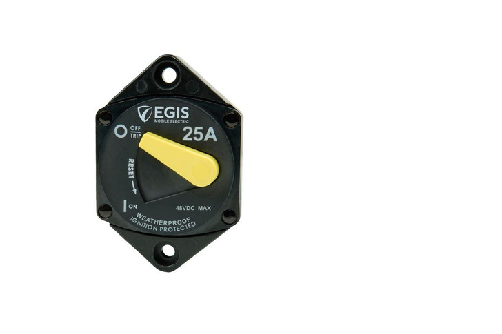Egis Mobile Electronics EGIS 87-Series 25 Amp Circuit Breaker Panel Mount 