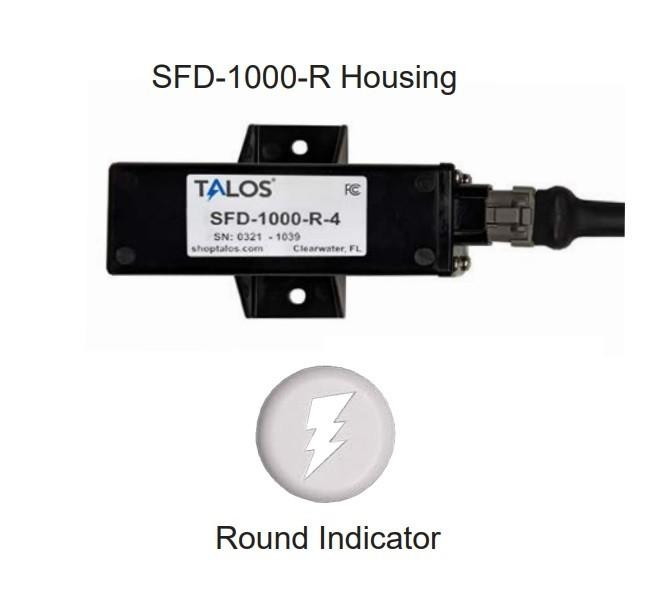  Talos SFD1000R White Round Flush Mount Lightning Detector with 10ft Cable 
