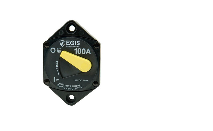 Egis Mobile Electronics EGIS 87-Series 100 Amp Circuit Breaker Panel Mount 