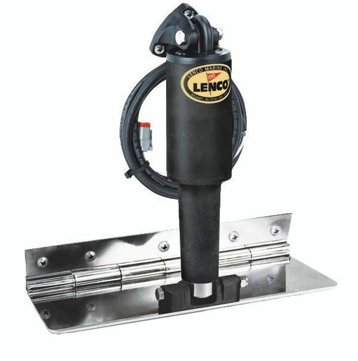 Lenco Marine Lenco 4"x12" Limited Space Trim Tab Kit 12v Polished Finish 