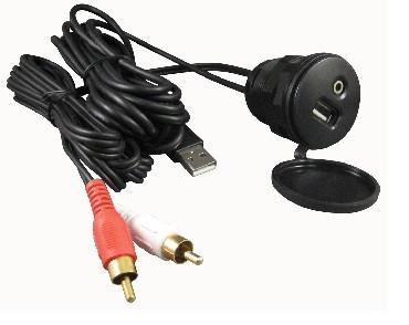 Prospec Elec. Prospec SEA-USBMINI36 Usb/Aux IN-PUT Plug With 3' Cable 