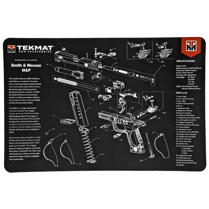 TekMat Tekmat Pistol Mat S&W M&P Black 