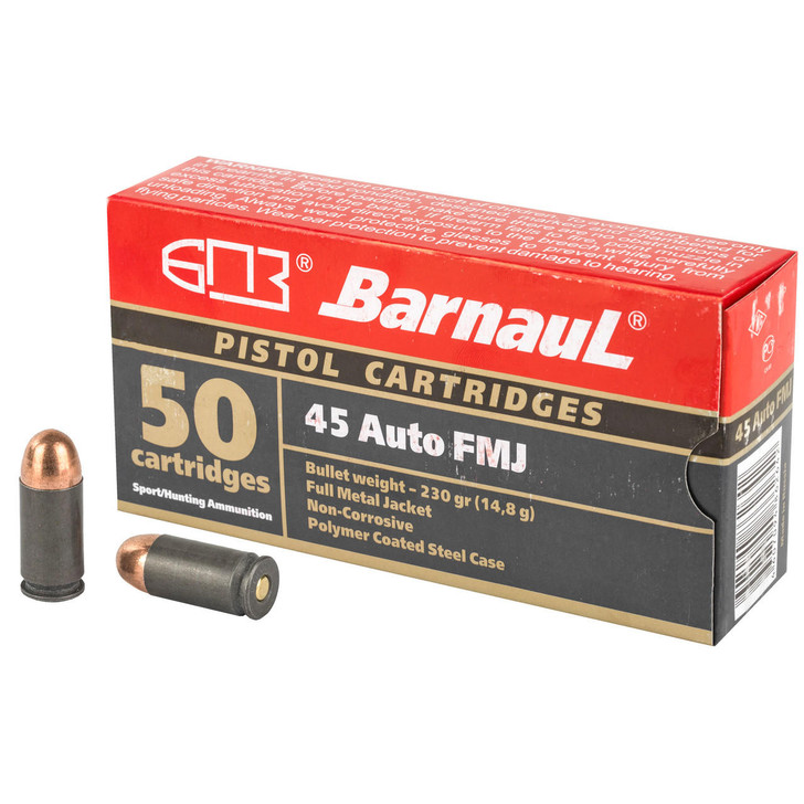 Barnaul Ammunition Barnaul 45auto 230gr Fmj 50/500 