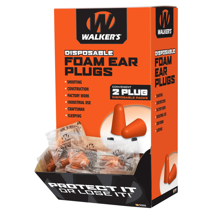 Walkers Foam Ear Plugs 200pk Box