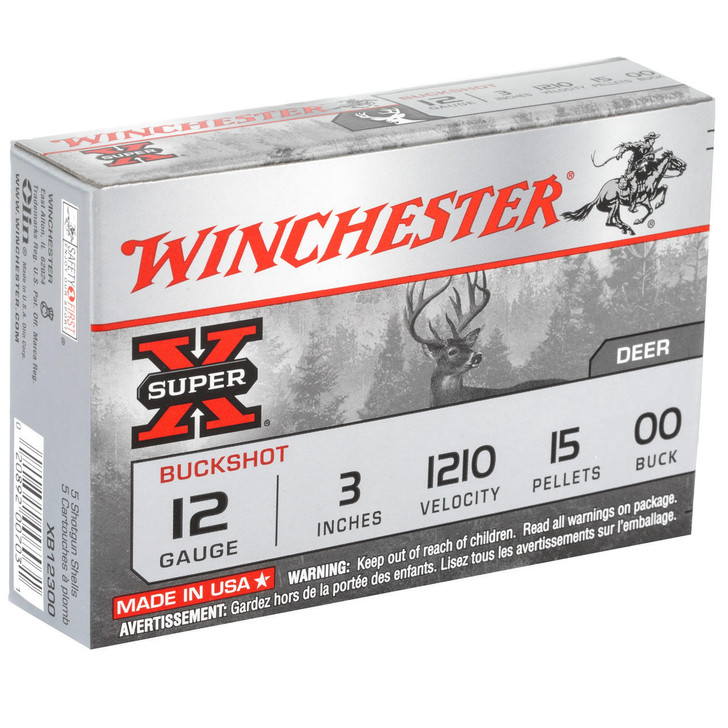 Winchester Ammunition Win Superx 12ga 3 00bk 15p 5/250