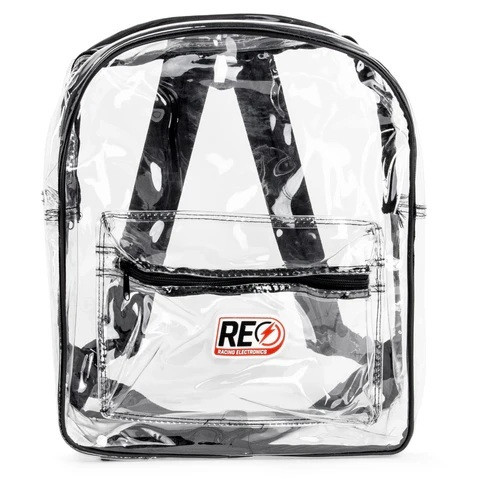 Backpack Clear w/Black Trim