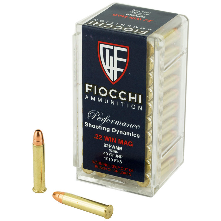 Fiocchi Ammunition Fiocchi 22wmr 40gr Jhp 50/2000