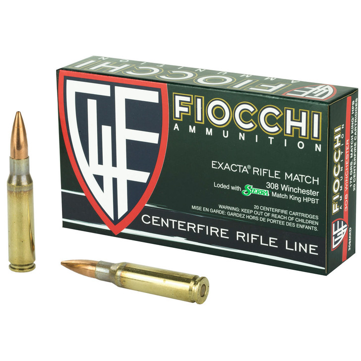 Fiocchi Ammunition Fiocchi 308win 175gr Hpbt Mk 20/200
