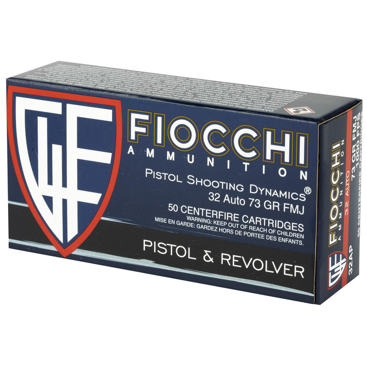 Fiocchi Ammunition Fiocchi 32acp 73gr Fmj 50/1000 
