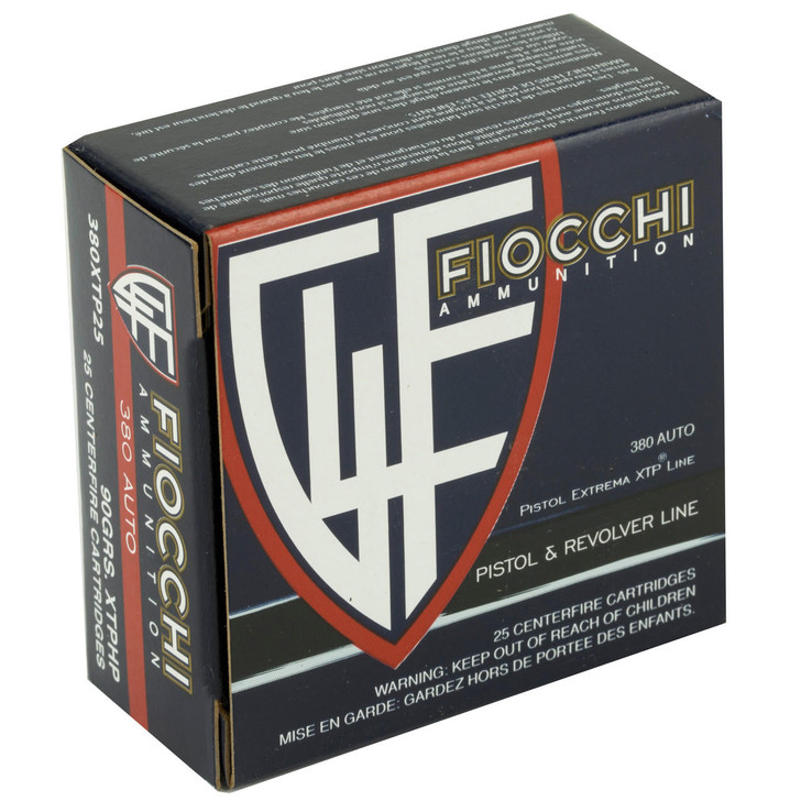 Fiocchi Ammunition Fiocchi 380acp 90gr Xtp 25/500