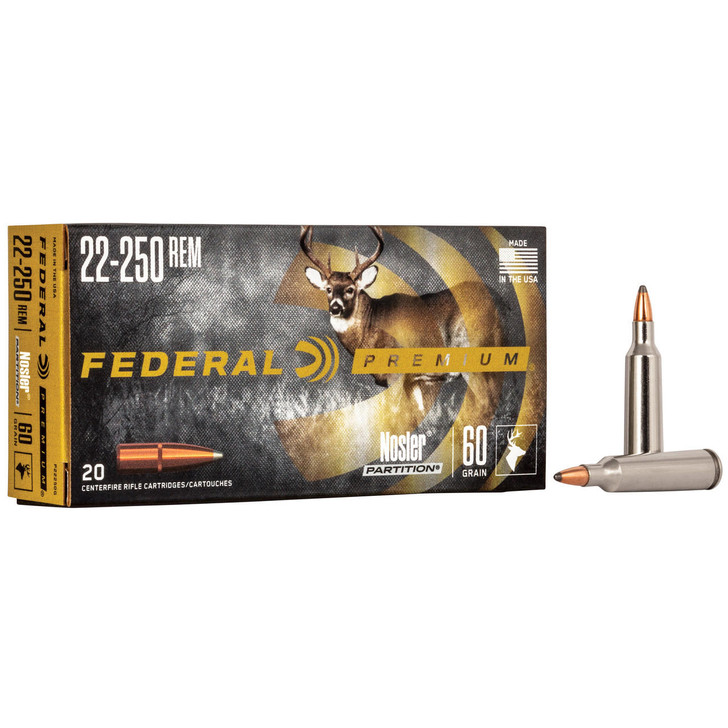 Federal Fed Prm 22-250 60gr Np 20/200 