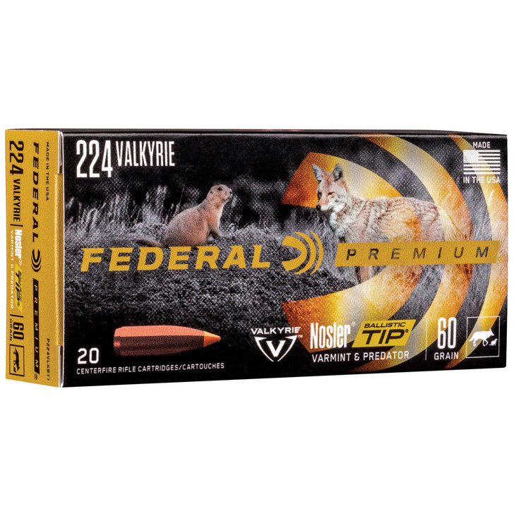 Federal Fed Prm 224vlk 60gr Blstc Tip 20/200