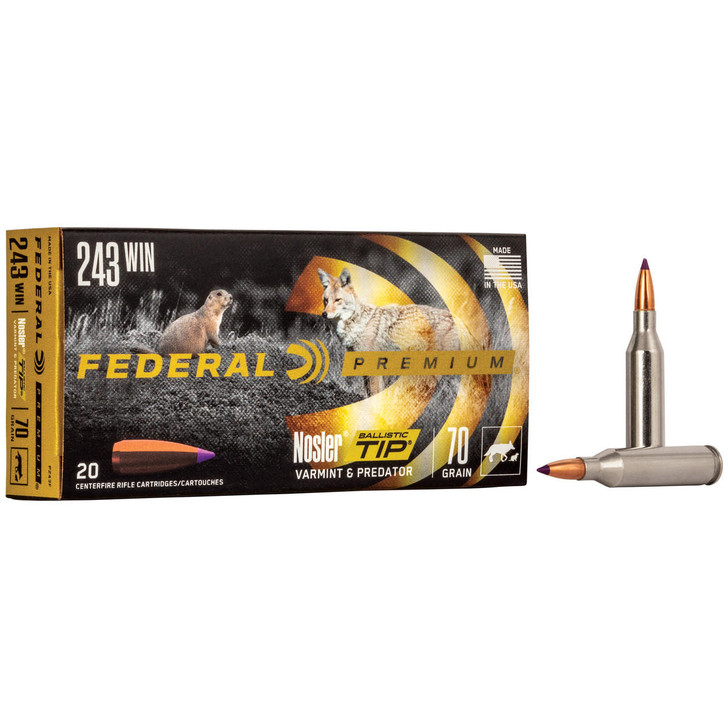 Federal Fed Prm 243win 70gr Blstc Tip 20/200 