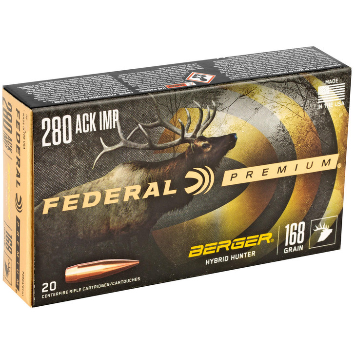 Federal Fed Prm 280ai 168gr Hyb Htr 20/200 