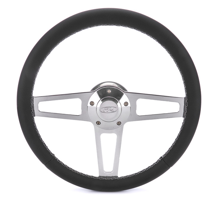 T Series Pol. Wheel Ford Logo/Install Kit