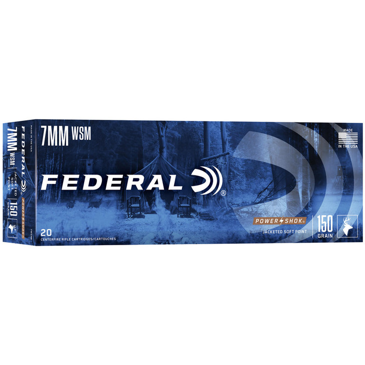 Federal Fed Pwrshk 7mmwsm 150gr Sp 20/200 