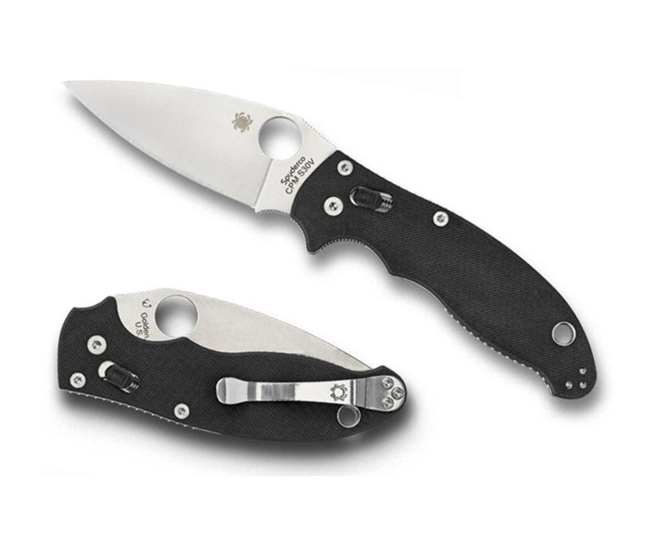 Spyderco Manix 2 Black G10 Plainedge