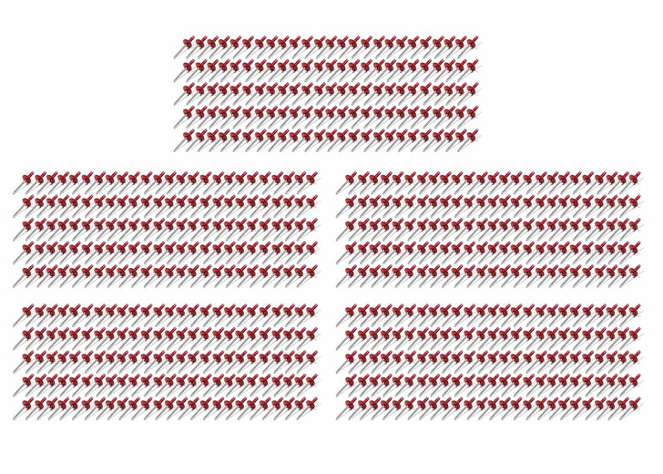 Lrg Hd Rivet Red Multi-Grip 500pk