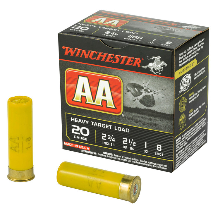 Winchester Ammunition Win Aa Hvy Trgt 20ga 2.75" #8 25/250 