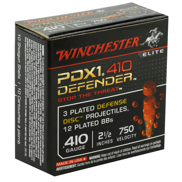 Winchester Ammunition Win Defender 410ga 2.5" 3/12 Disc 10 