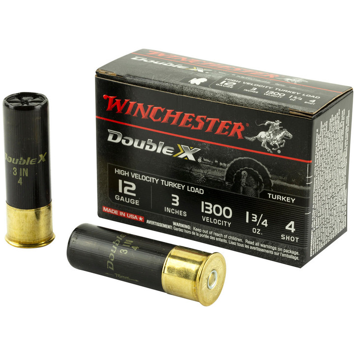 Winchester Ammunition Win Dbl X Hv Trky 12ga 3 #4 10/100