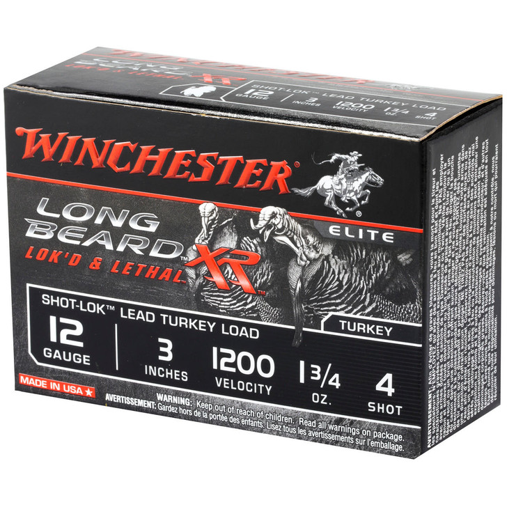 Winchester Ammunition Win Lb Xr Trky 12ga 3" #4 10/100