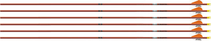 Easton Arrow Fmj 5mm 400 W/ 2 - Bully Vanes 6-pack Autumn Org