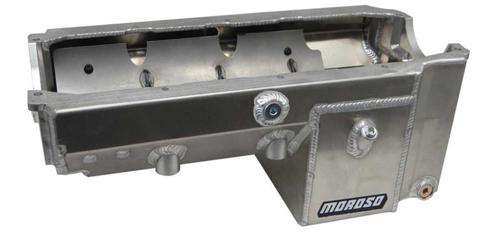 SBC Alm Drag Race Oil Pan w/Rocket/Dart Block