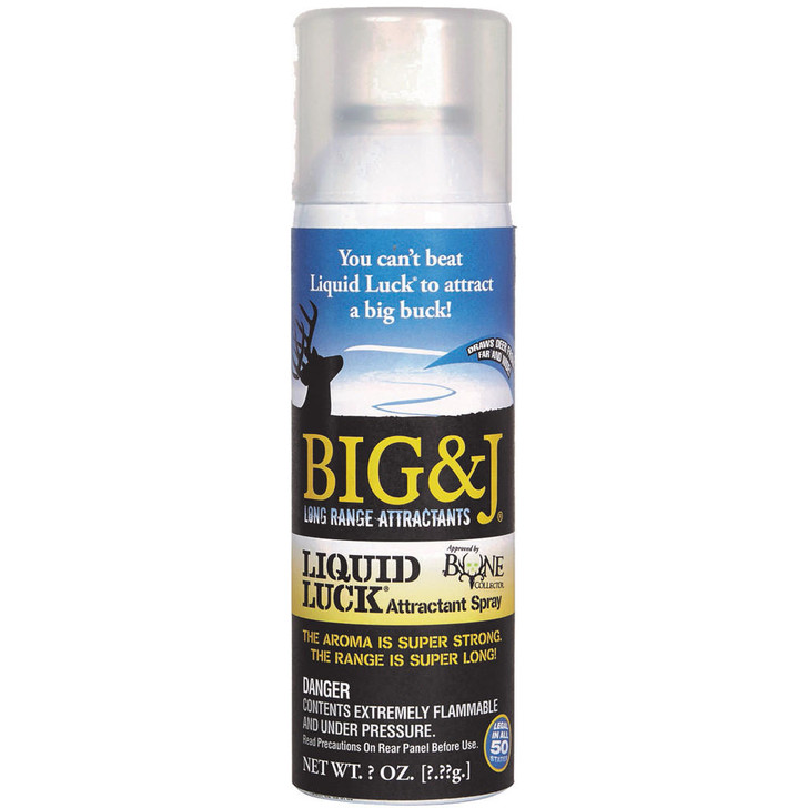 Big And J Liquid Luck Aerosol Spray Attractant 8 Oz