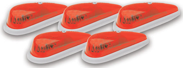 Hi-Five Cab Roof Lights Red Teardrop