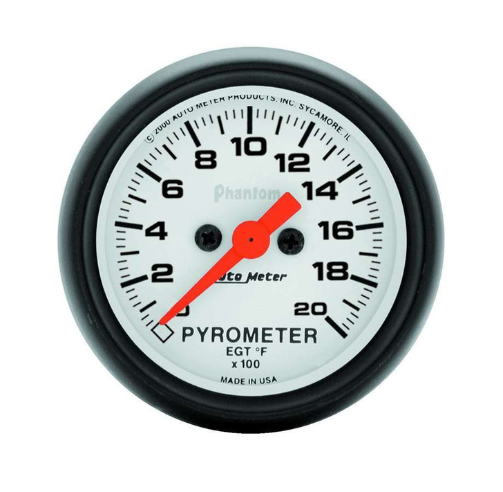 AUTOMETER 2-1/16in Phantom 2000 Degree Pyrometer 